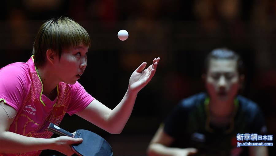 （体育）（16）乒乓球——世乒赛女单决赛：丁宁夺冠