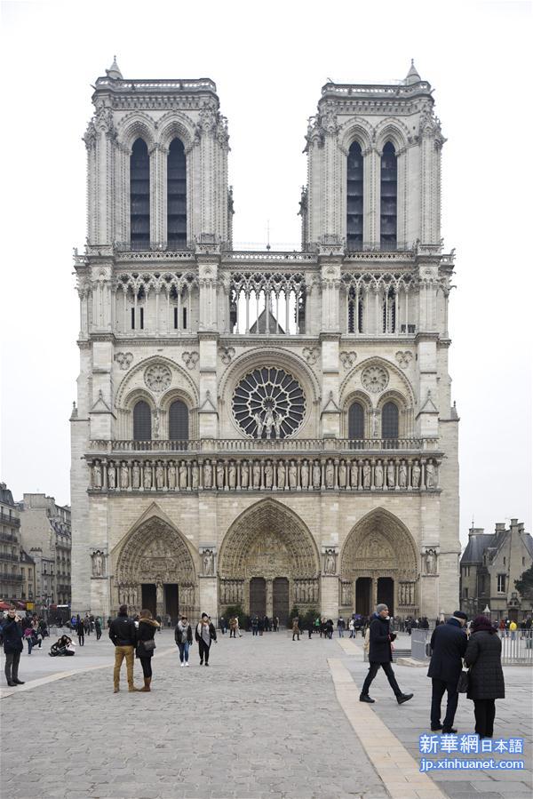 （国际）（6）法国巴黎圣母院前广场一男子袭警