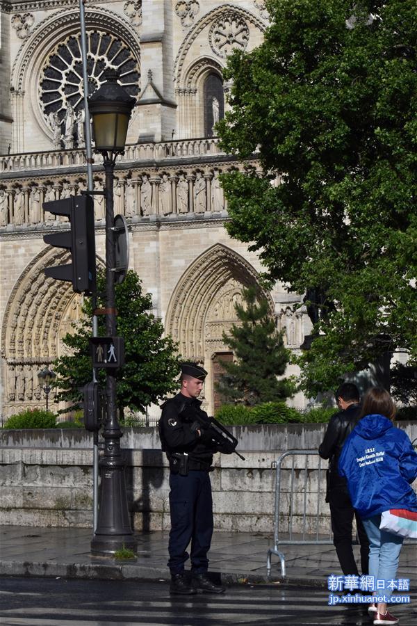 （国际）（8）法国巴黎圣母院前广场一男子袭警