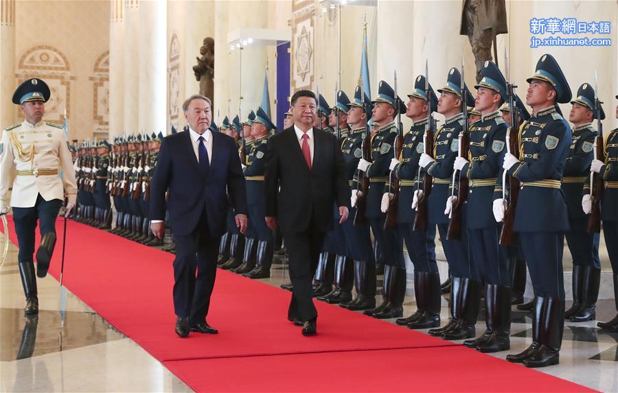 （时政）（1）习近平同哈萨克斯坦总统纳扎尔巴耶夫举行会谈