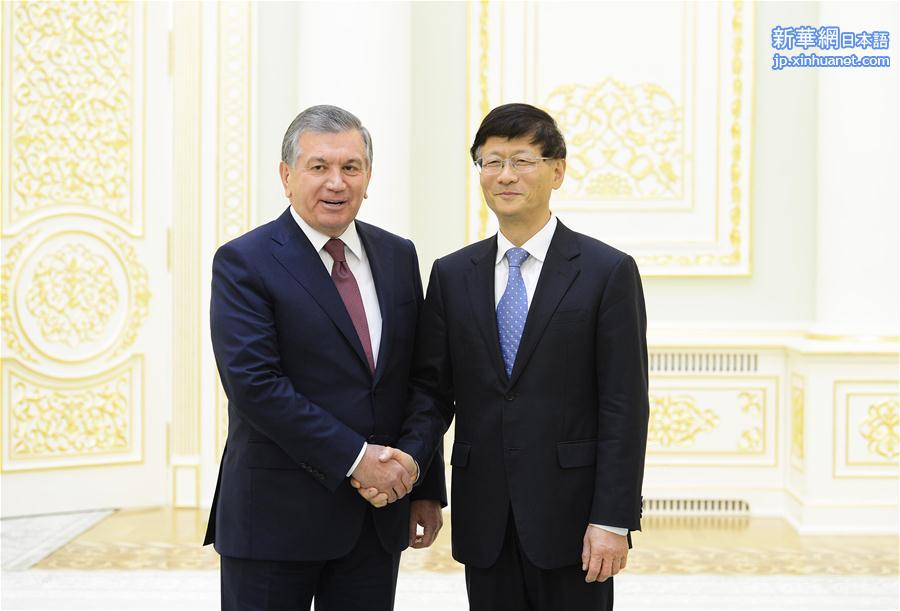 （XHDW）孟建柱会见乌兹别克斯坦总统米尔济约耶夫