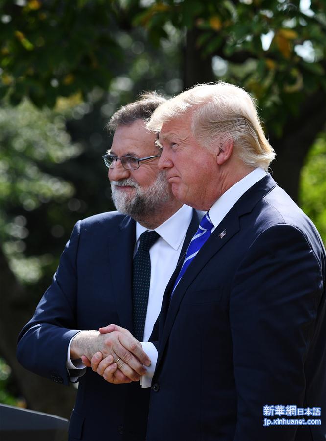 （XHDW）（5）特朗普会见西班牙首相拉霍伊