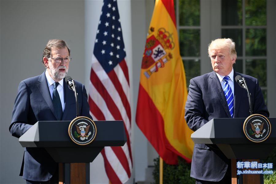 （XHDW）（6）特朗普会见西班牙首相拉霍伊
