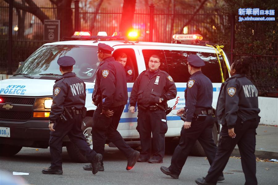 （国际）（5）纽约曼哈顿发生卡车撞人恐怖袭击事件8人死亡 