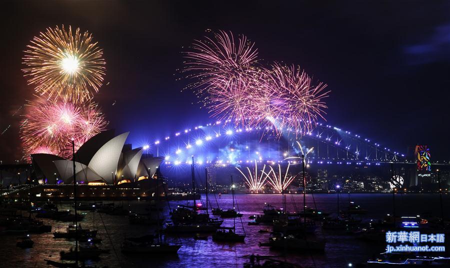 （国际）（1）悉尼燃放焰火迎新年