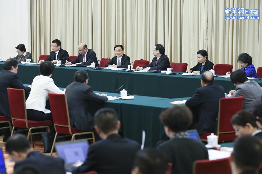 （两会）韩正参加陕西代表团审议