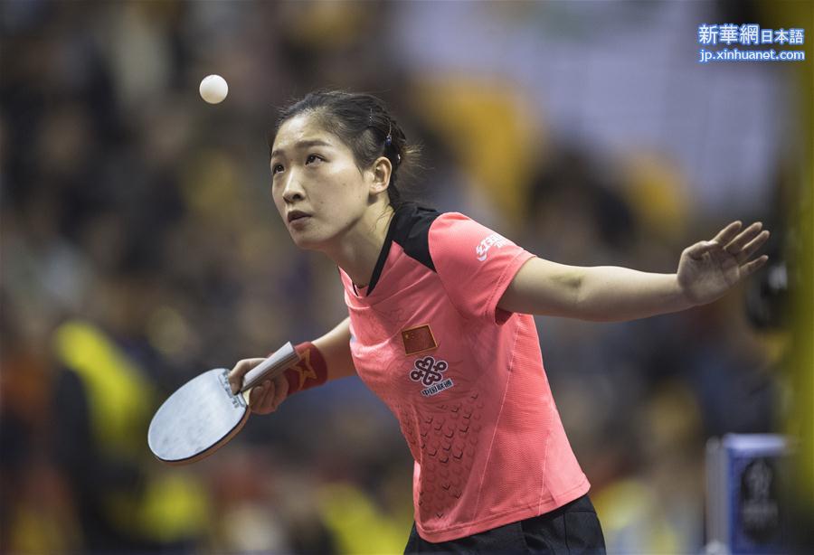 （体育）（8）乒乓球——中国队举行世乒赛热身赛