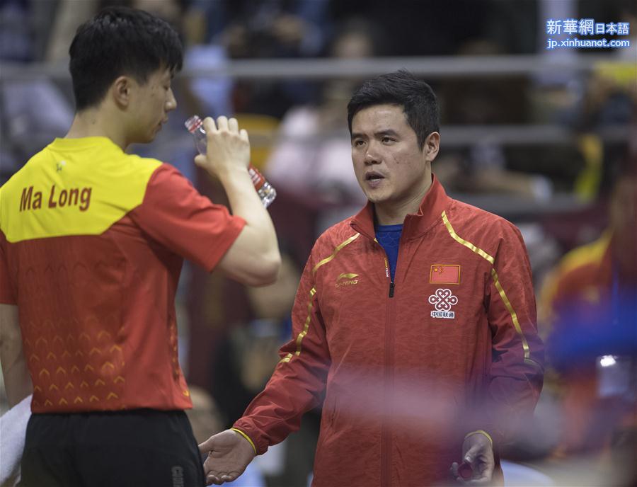 （体育）（16）乒乓球——中国队举行世乒赛热身赛 