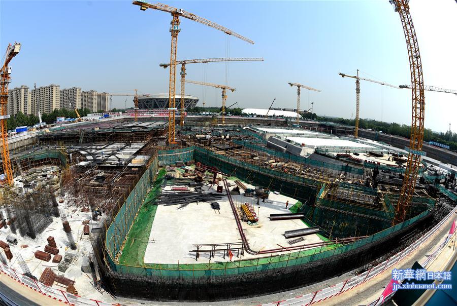 （体育）（2）北京冬奥场馆国家速滑馆工程全面进入地下施工阶段