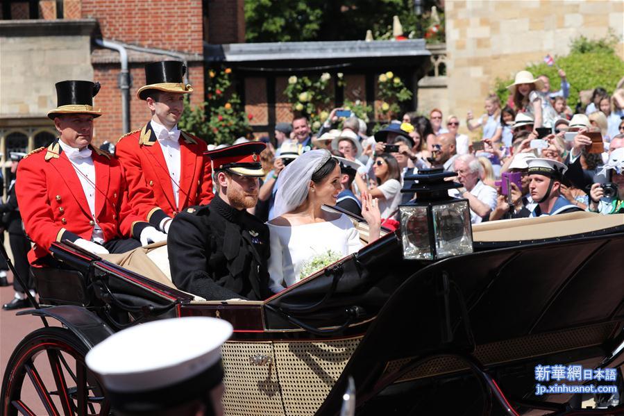 （国际）（2）英国哈里王子与梅根·马克尔在温莎城堡举行婚礼