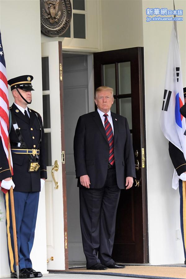 （XHDW）（5）美国总统特朗普在白宫会见韩国总统文在寅