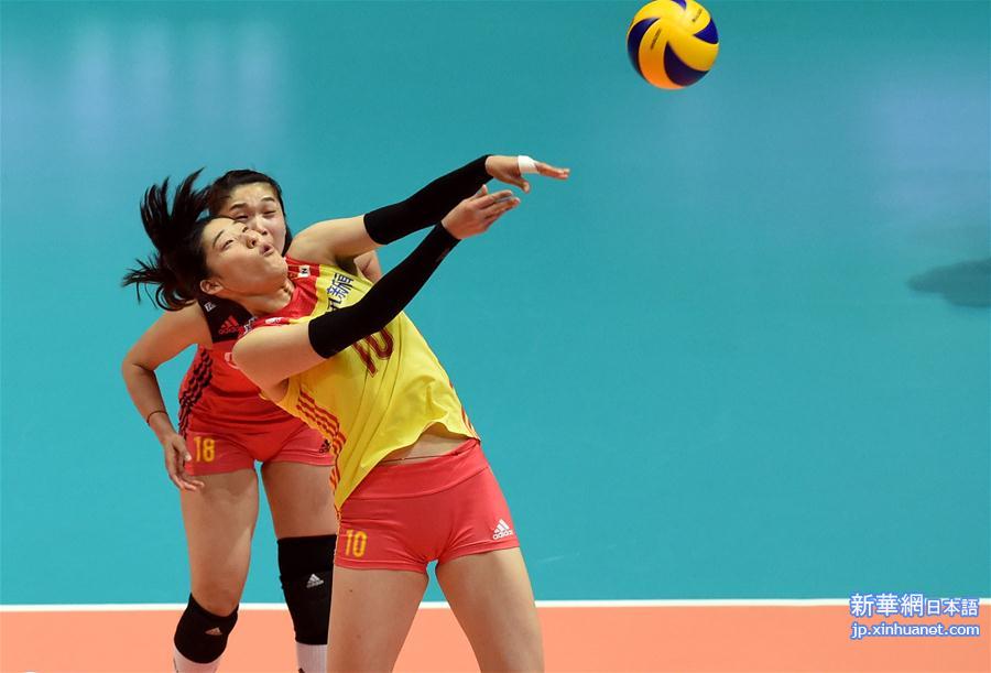 （体育）（5）排球——世界女排联赛香港站：中国队胜日本队