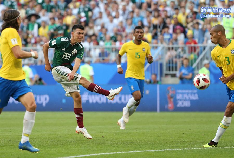 （世界杯）（34）足球——八分之一决赛：巴西队对阵墨西哥队