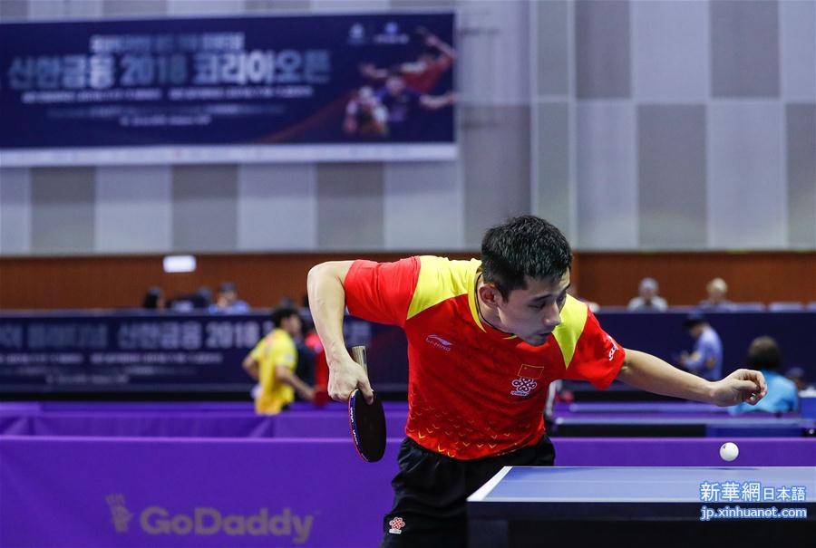 （体育）（4）乒乓球——韩国公开赛：张继科胜德赛