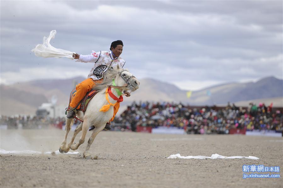 （体育）（2）西藏阿里举行赛马竞技大赛