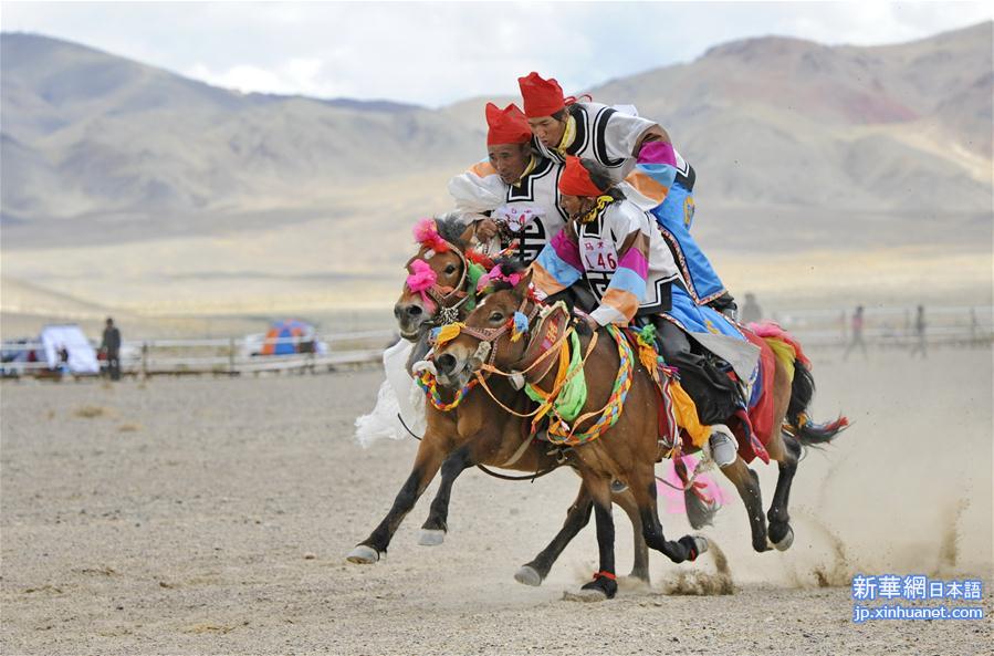（体育）（23）西藏阿里举行赛马竞技大赛