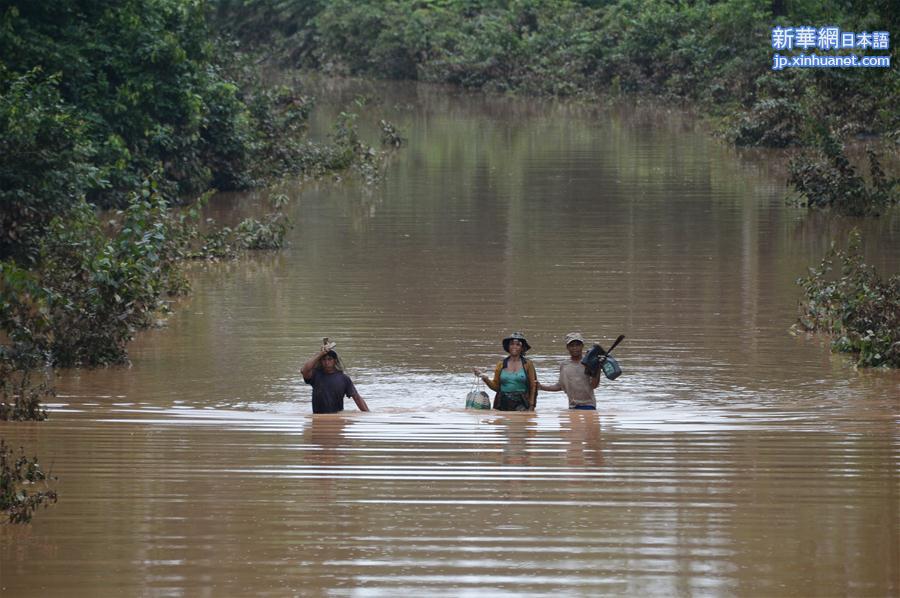 （国际）（3）直击老挝南部阿速坡溃坝事故灾区现场