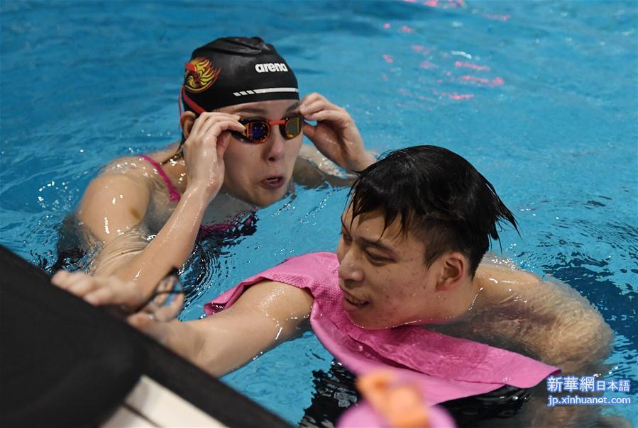（体育）（5）游泳——国家游泳队举行公开训练课