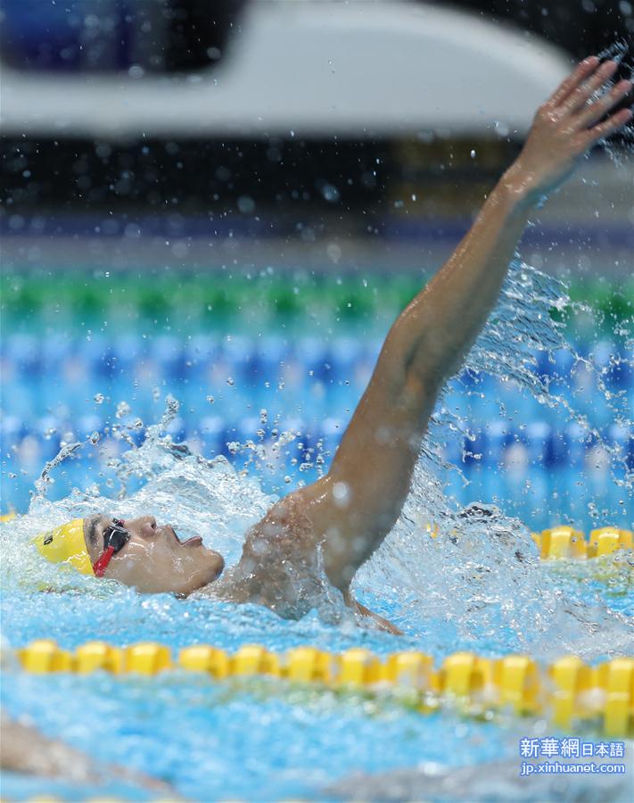 （亚运会）（9）游泳——男子4X100米混合泳接力：中国夺冠