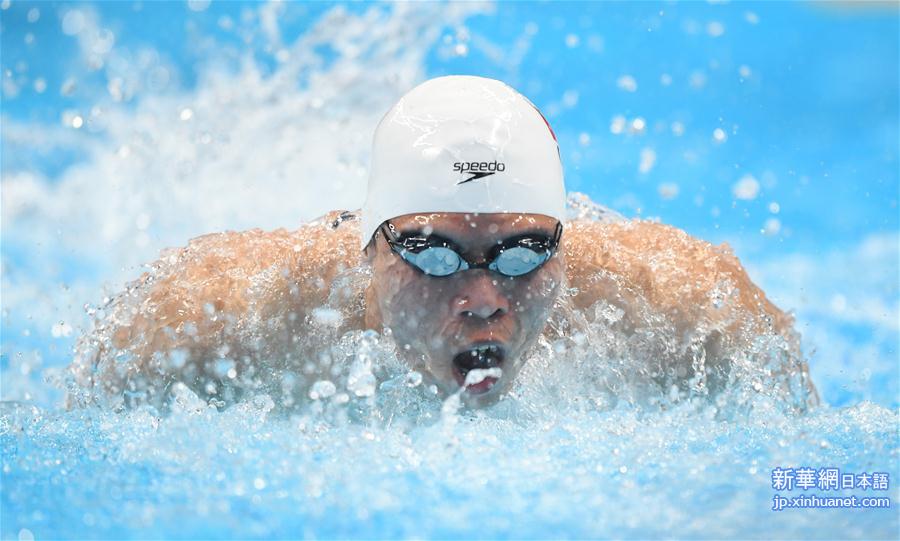 （亚运会）（17）游泳——男子4X100米混合泳接力：中国夺冠