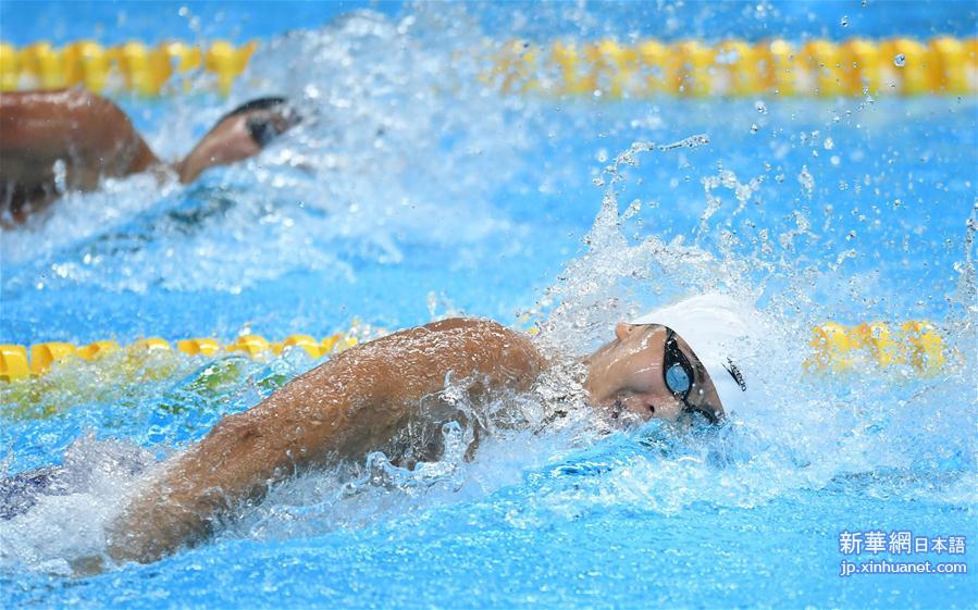 （亚运会）（25）游泳——男子4X100米混合泳接力：中国夺冠