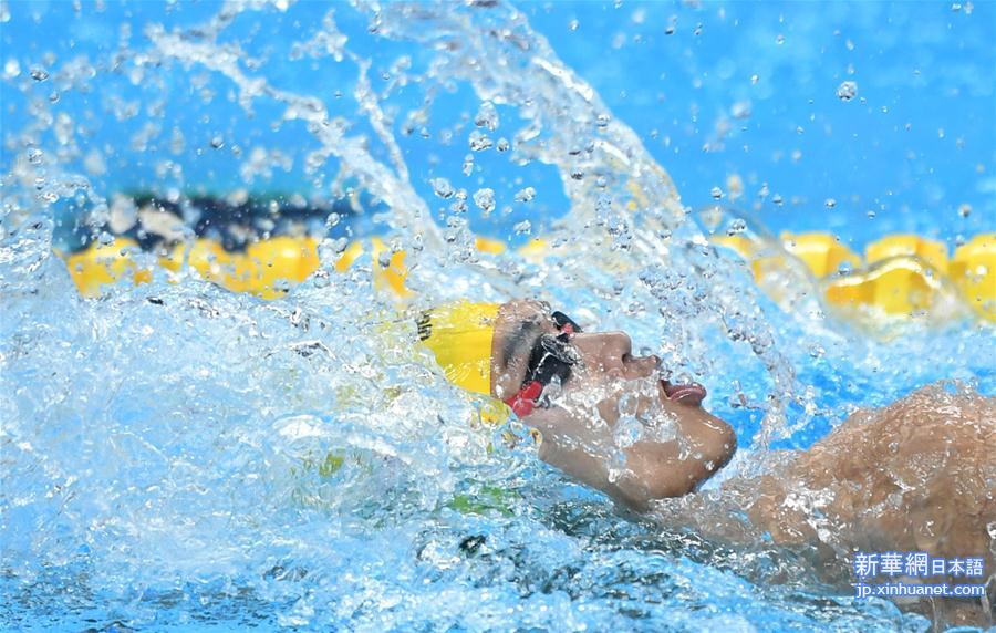 （亚运会）（30）游泳——男子4X100米混合泳接力：中国夺冠