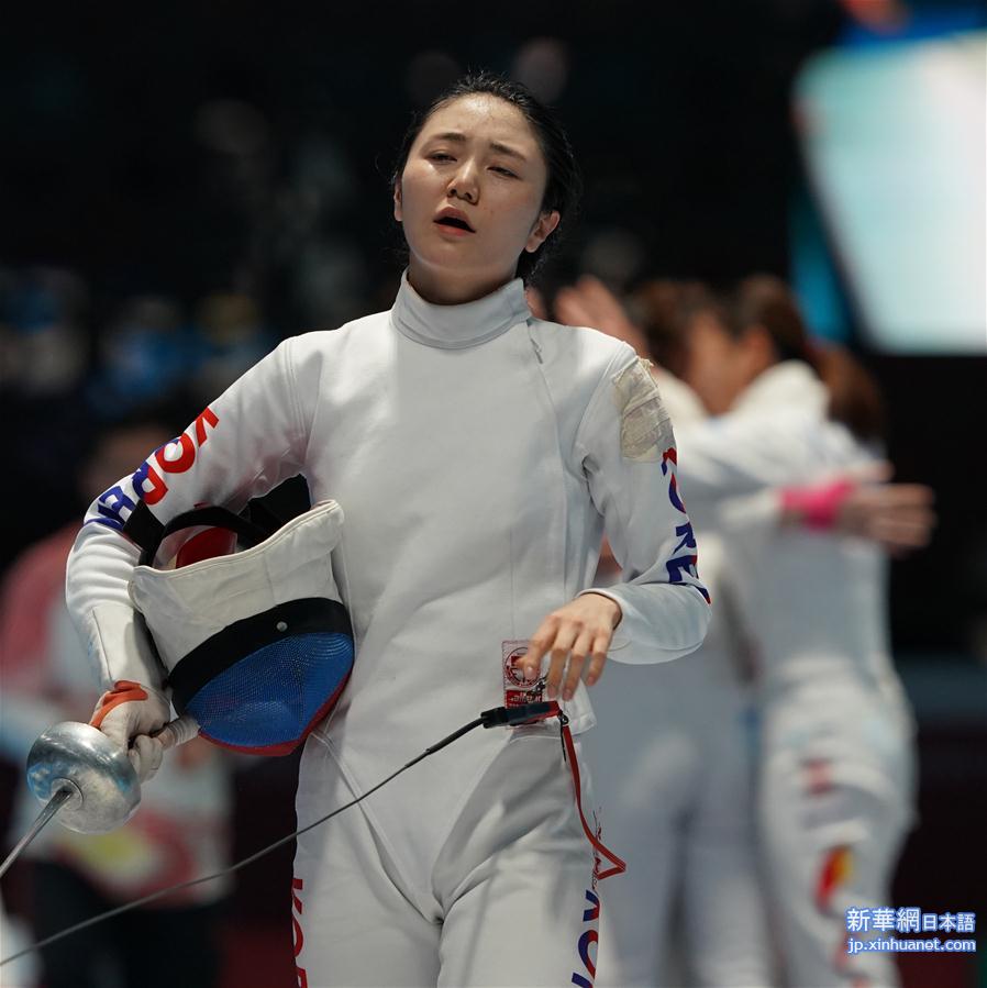 （亚运会）（7）击剑——中国队获女子重剑团体冠军