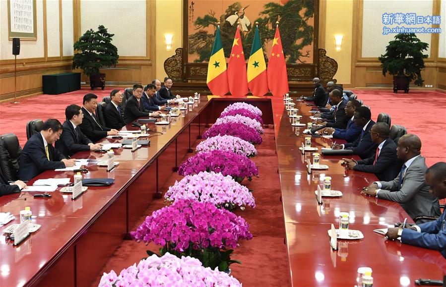 （中非合作论坛·XHDW）习近平会见塞内加尔总统萨勒