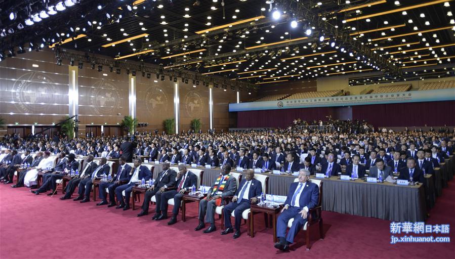 （中非合作论坛·XHDW）（1）中非领导人与工商界代表高层对话会暨第六届中非企业家大会在北京开幕