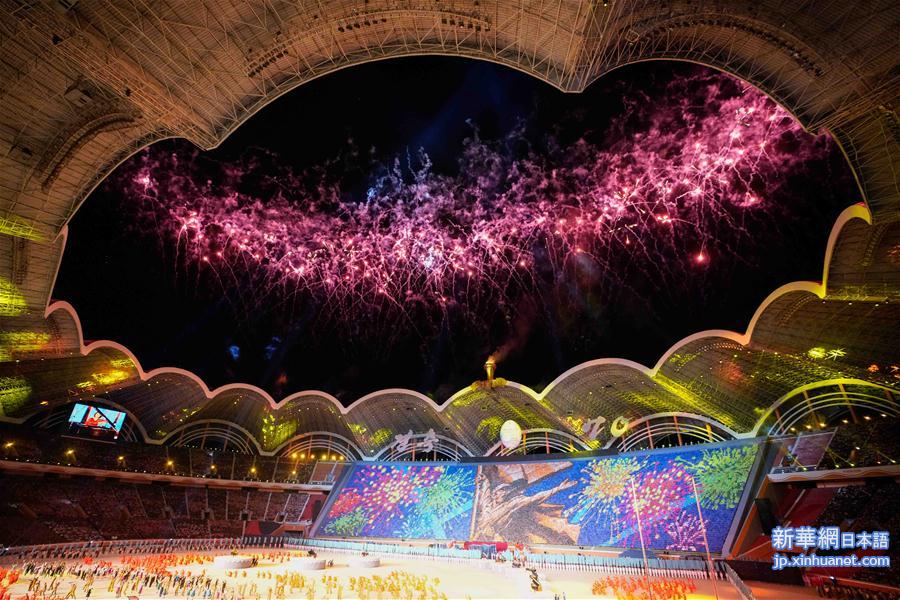 （国际）（2）朝鲜举行大型团体操“辉煌的祖国”