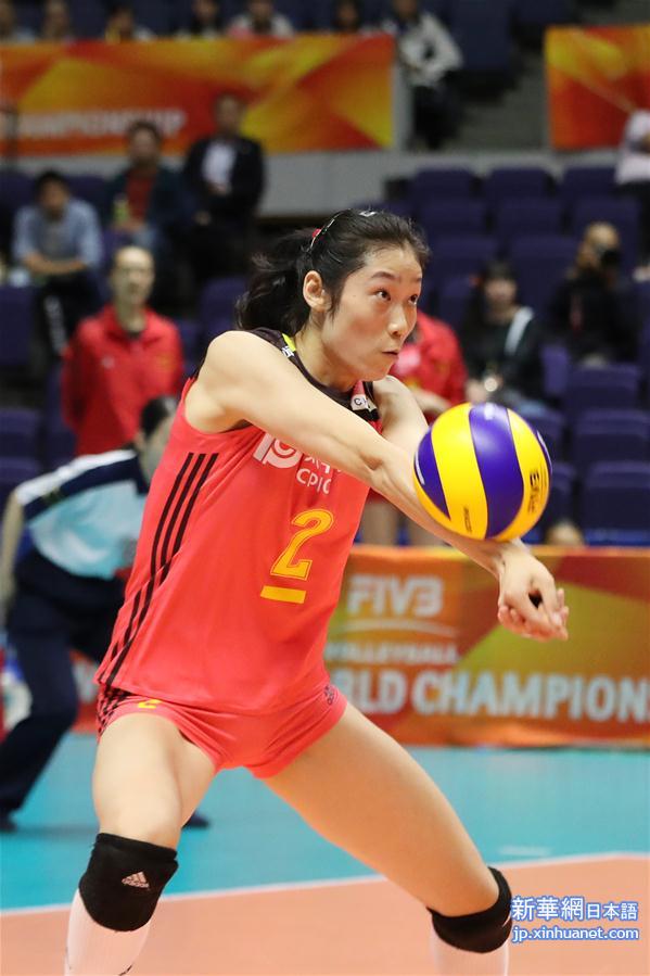 （体育）（4）排球——女排世锦赛：中国胜加拿大
