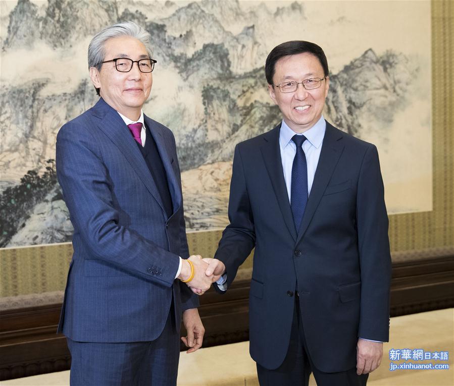 （时政）韩正会见泰国副总理颂奇 