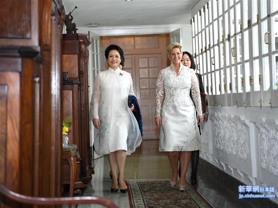 （XHDW）（2）彭丽媛会见巴拿马总统夫人卡斯蒂略并共同出席艾滋病防治公共宣传活动