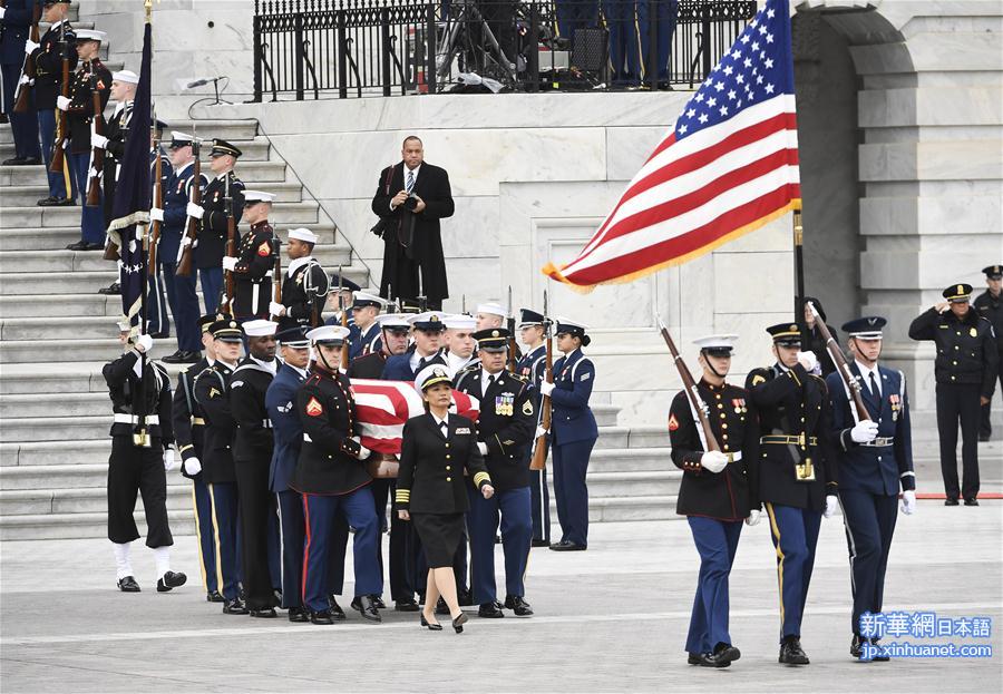 （国际）（1）美国为前总统老布什举行国葬