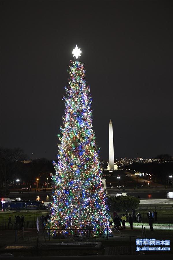 （新华视界）（5） 华盛顿点亮国会圣诞树