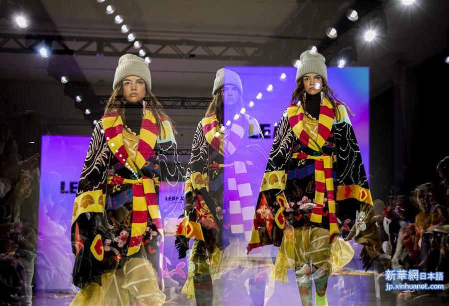 （国际）（3）中国设计师夏乙旗作品亮相纽约时装周