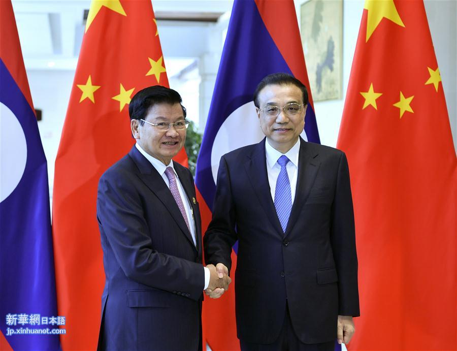 （时政）李克强会见老挝总理通伦