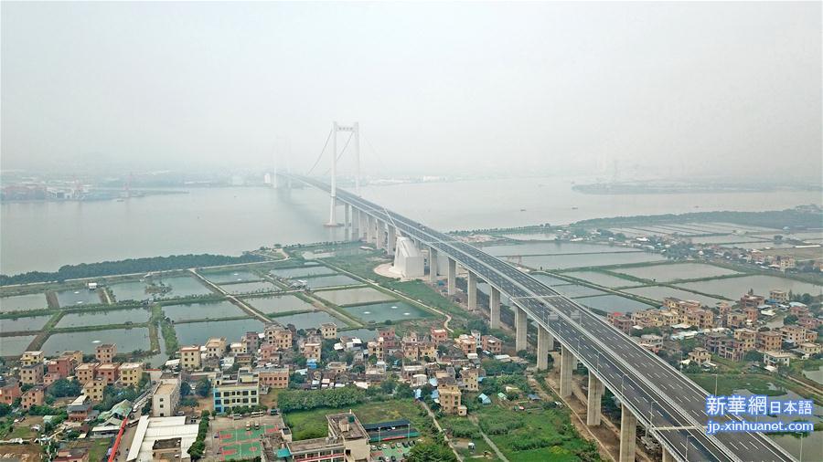 （经济）（3）一桥飞架珠江口 南沙大桥通车
