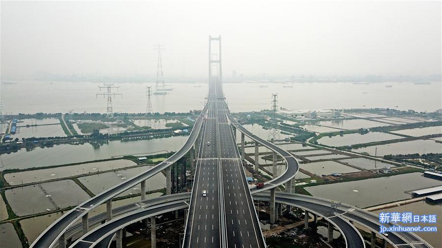（经济）（4）一桥飞架珠江口 南沙大桥通车