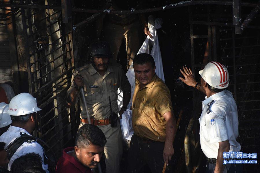 （国际）（5）印度古吉拉特邦火灾造成至少19人死亡