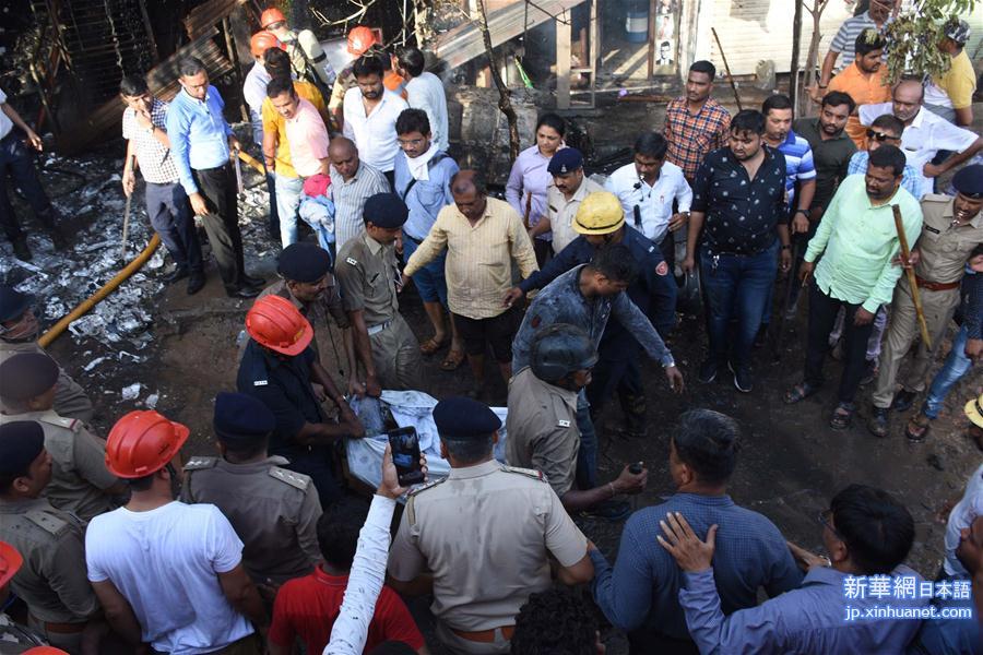 （国际）（8）印度古吉拉特邦火灾造成至少19人死亡