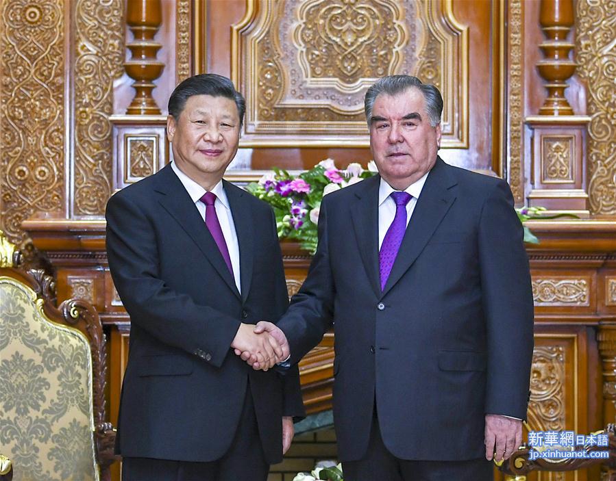 （时政）（5）习近平同塔吉克斯坦总统拉赫蒙会谈