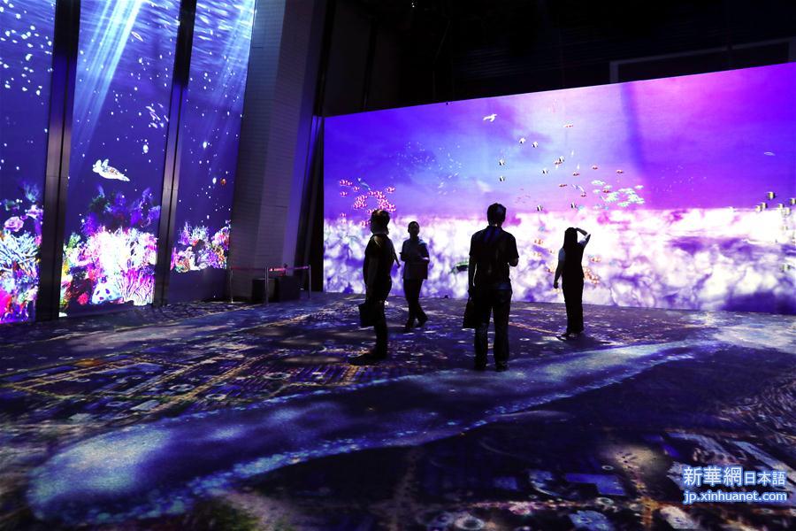 （文化）（2）上海：沉浸式艺术展体验“海洋幻境”