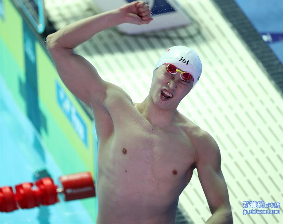 （游泳世锦赛）（8）游泳——男子400米自由泳：孙杨夺冠