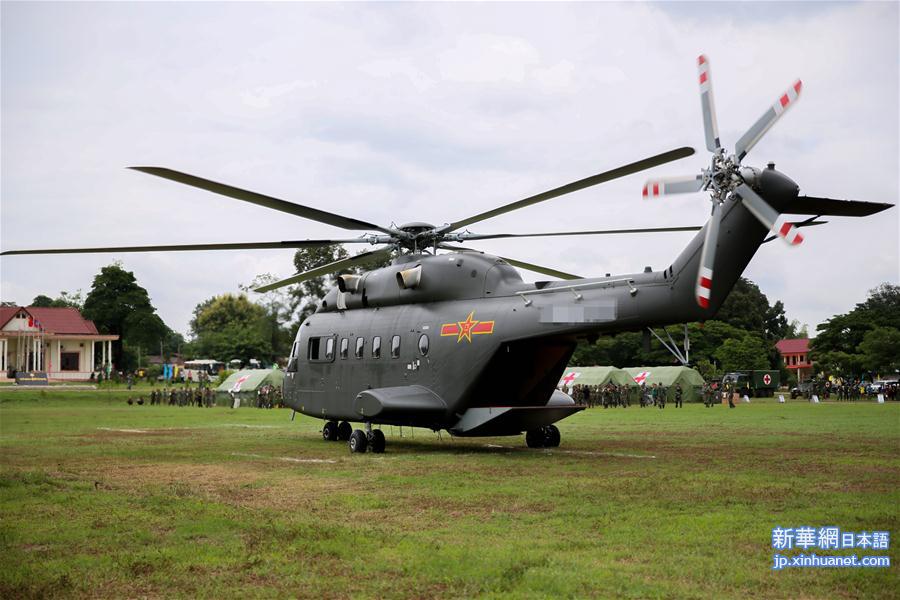 （国际·图文互动）（3）陆军国产新型加改装救护直升机首次走出国门参加卫勤联演