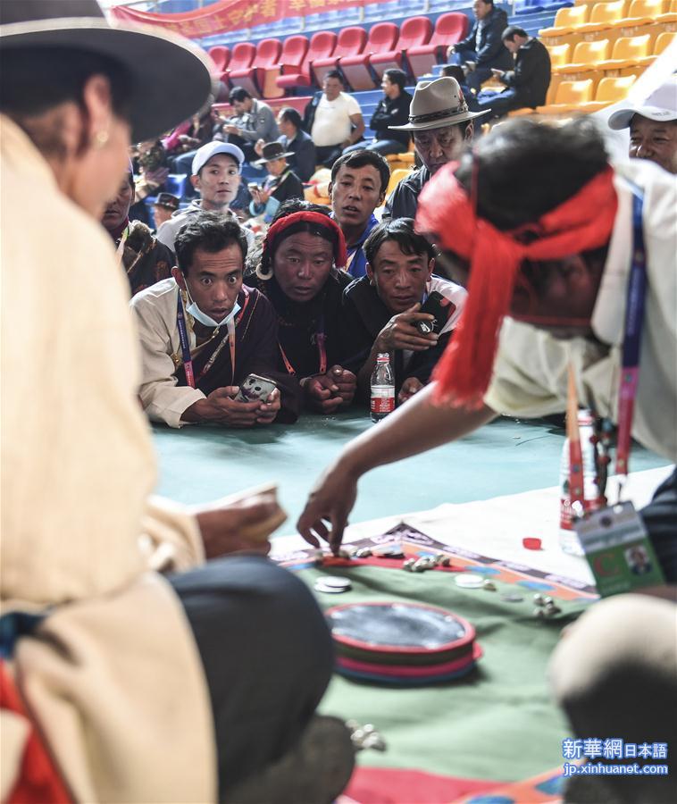 （体育）（9）日喀则农牧民运动会举行秀兹比赛