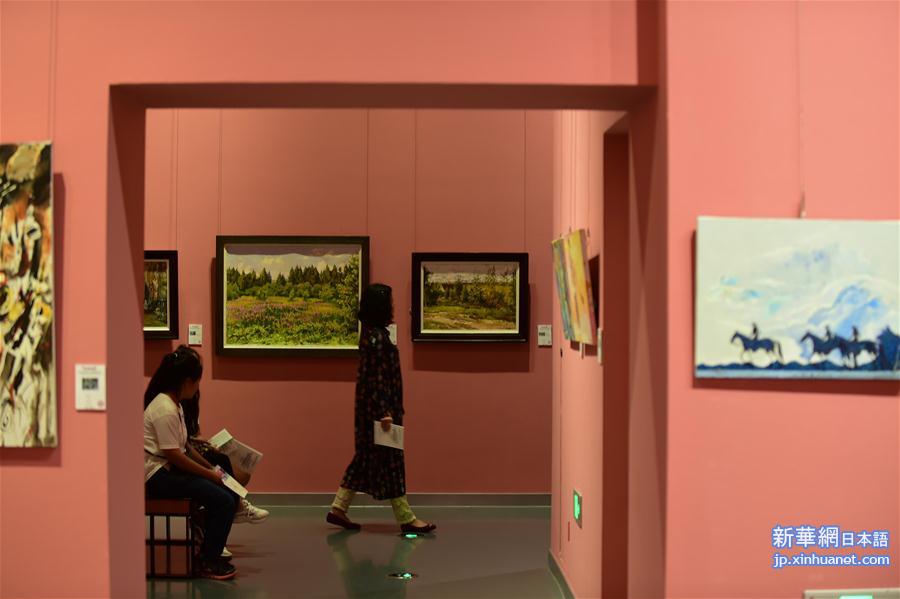 （XHDW）（2）东北亚国家油画展在内蒙古开幕