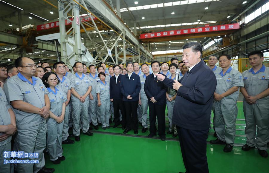 （XHDW）（1）习近平在郑州考察制造业企业发展