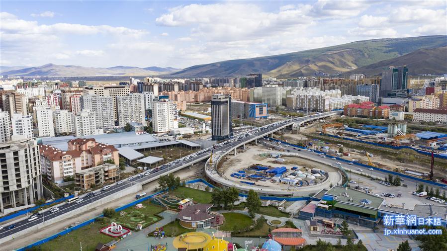 （国际）（3）中国企业承建的蒙古国最大互通立交桥主桥通车