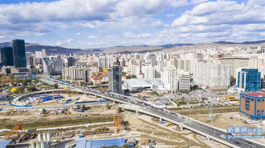 （国际）（4）中国企业承建的蒙古国最大互通立交桥主桥通车